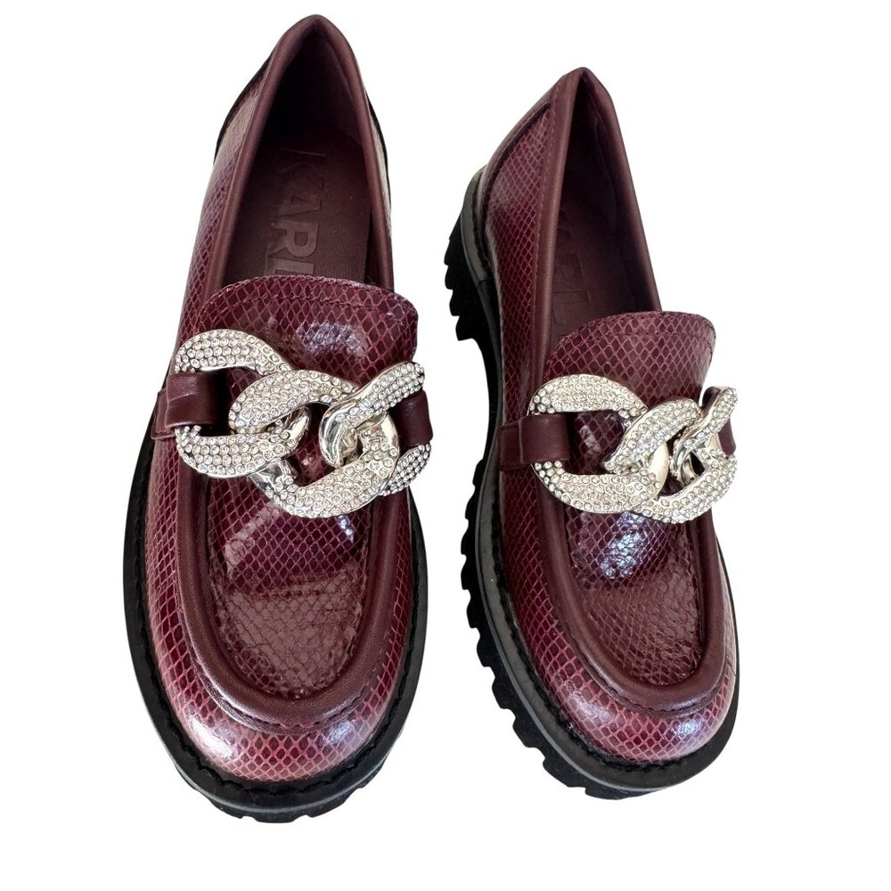 Karl Lagerfeld Paris Giana Platform Loafer Size 6 NWOT‎